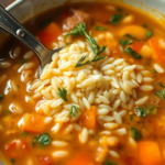 Questo puoi odorarlo: l’odore del riso che cuoce nel brodo per il minestrone