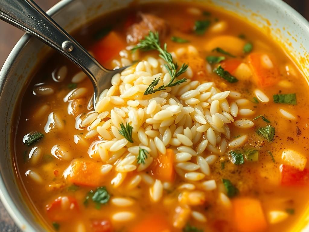Questo puoi odorarlo: l’odore del riso che cuoce nel brodo per il minestrone
