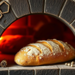 Questo puoi odorarlo: il profumo del pane appena sfornato che esce dal forno di campagna