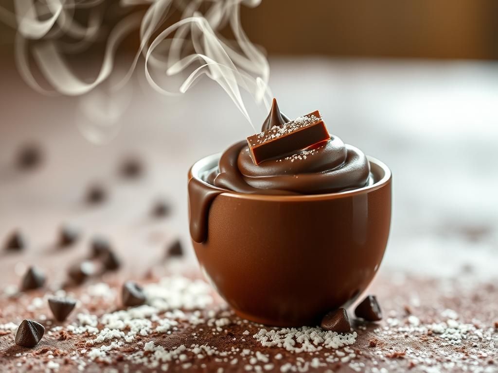 Questo puoi odorarlo: l’aroma del cioccolato fondente che si scioglie a bagnomaria