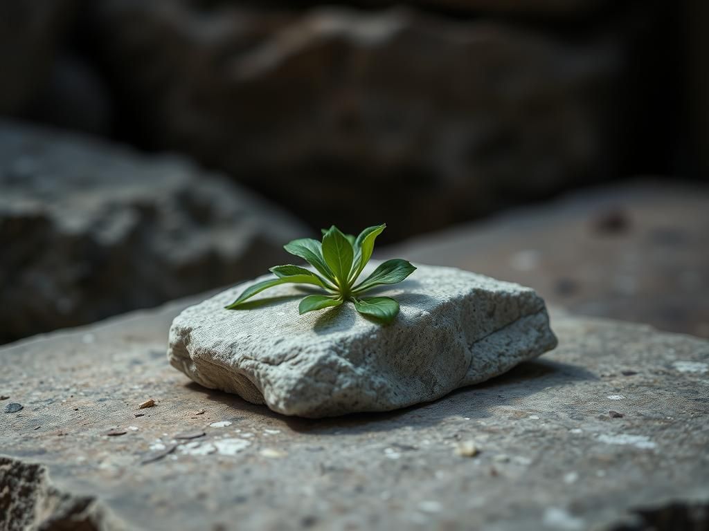 Questo puoi odorarlo: l’odore del muschio che cresce su una pietra in ombra